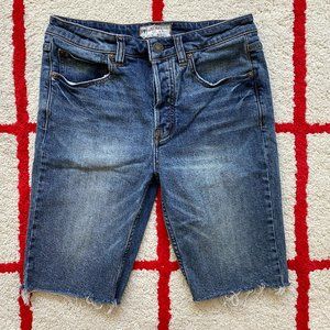 Free People Avery Bermuda Skinny Denim Shorts